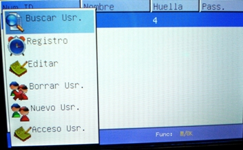 pantalla menu registrar usuario